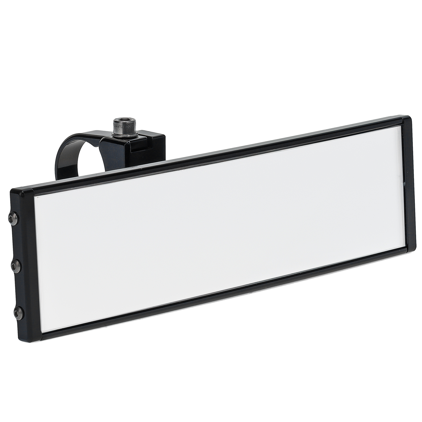 Black 9" Wide Panoramic Rearview Mirror & Clamp